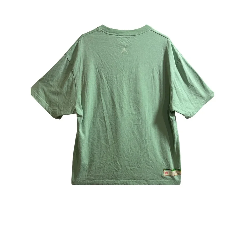 Jordan x J Balvin Mens Enamel Green Graphic T-Shirt XL DR2962- Streetwear collab